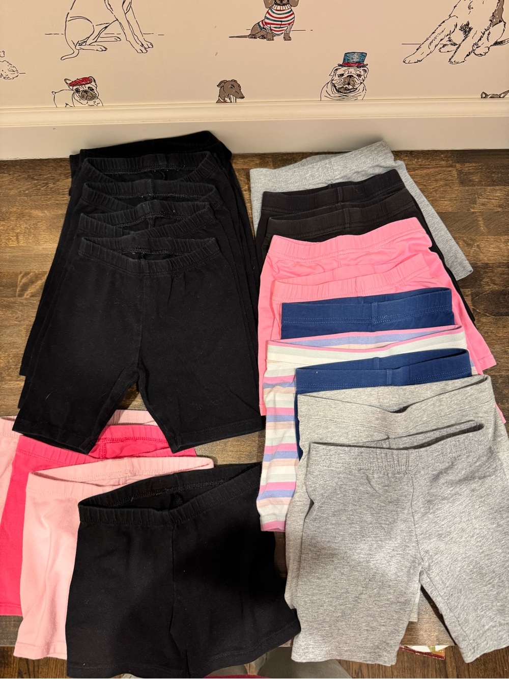 19 size 4T legging shorts.